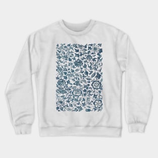 Elegant Chinese Porcelain Pattern Crewneck Sweatshirt